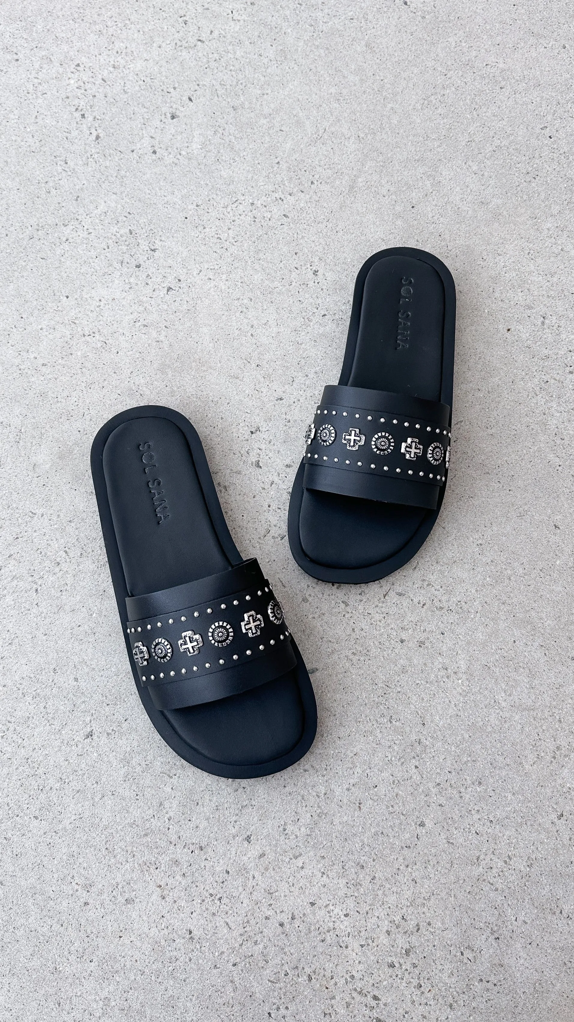 Sol Sana Cleo Slide - Black / Silver sold by Billy J product image thumbnail 2