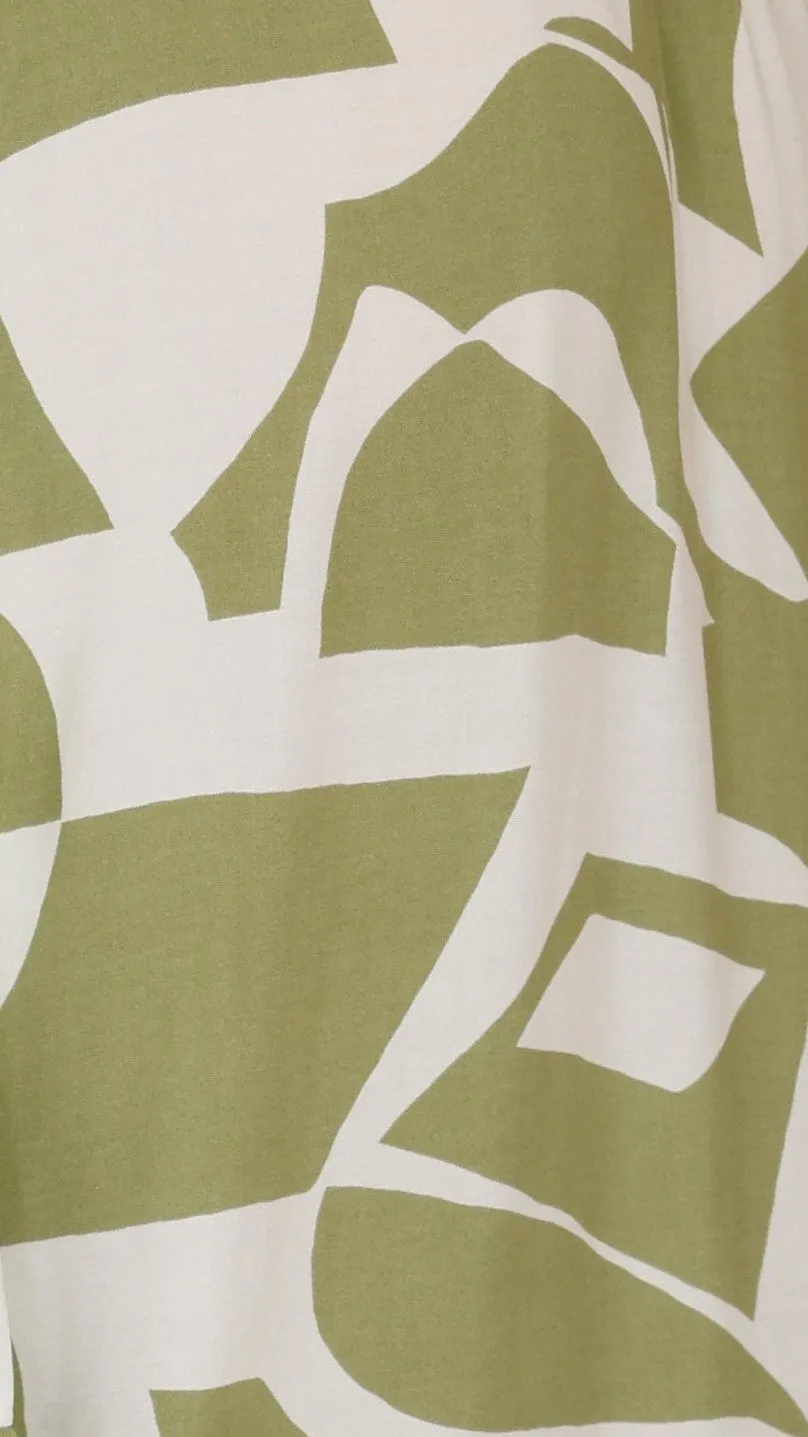 Edda Midi Dress - Sage Print sold by Billy J product image thumbnail 5