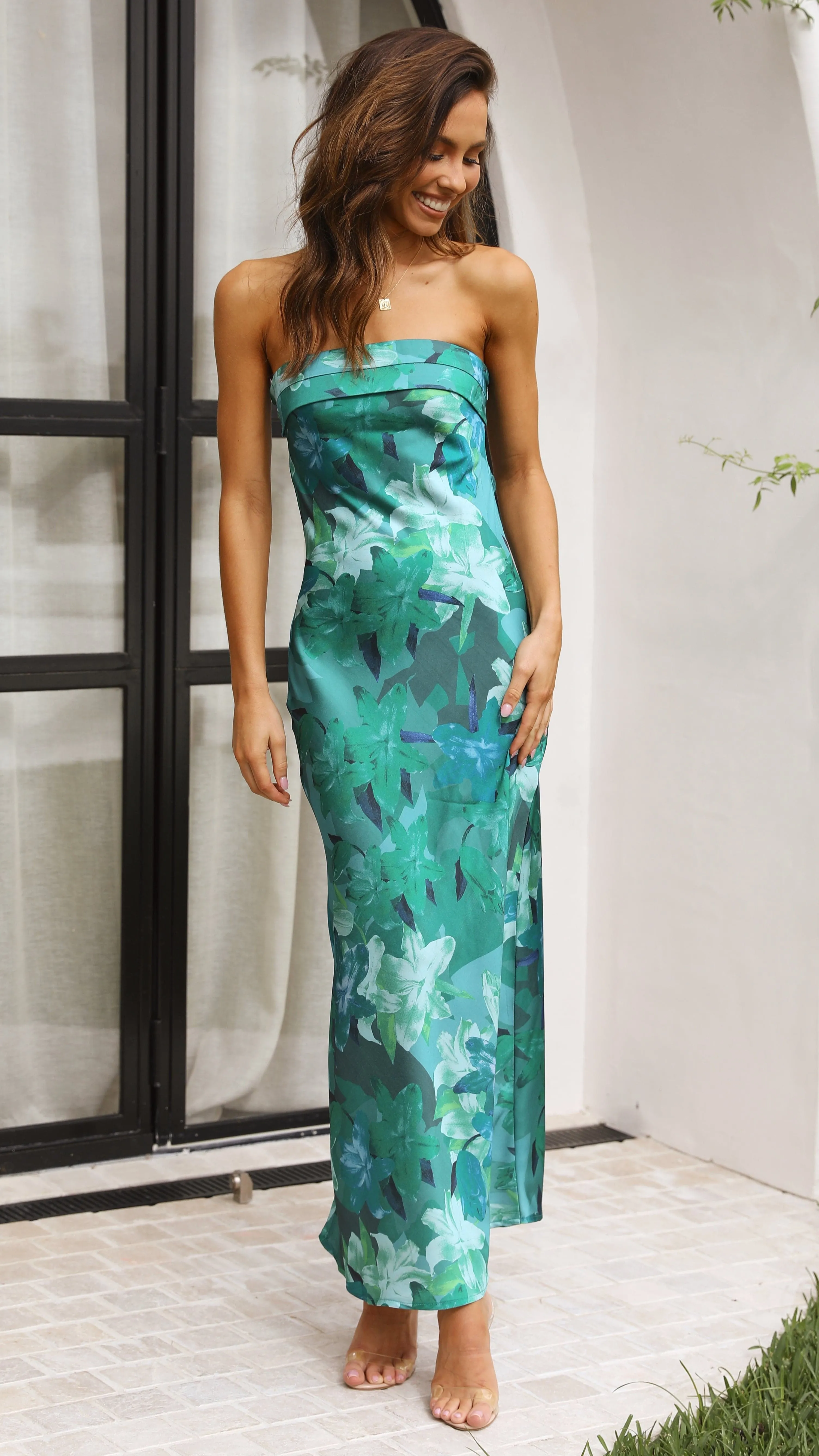 Miya Maxi Dress - Green Print sold by Billy J product image thumbnail 3