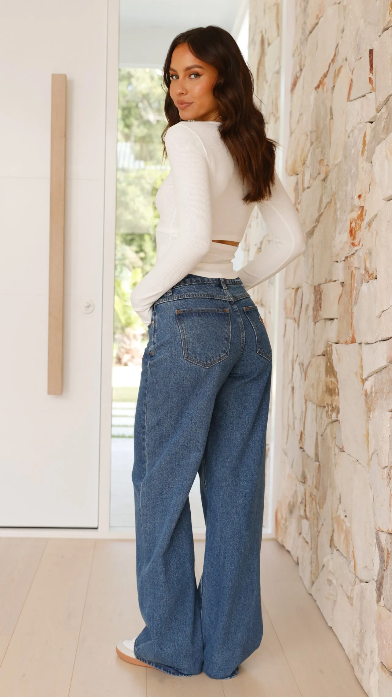 Raina Long Sleeve Top - White sold by Billy J product image thumbnail 2