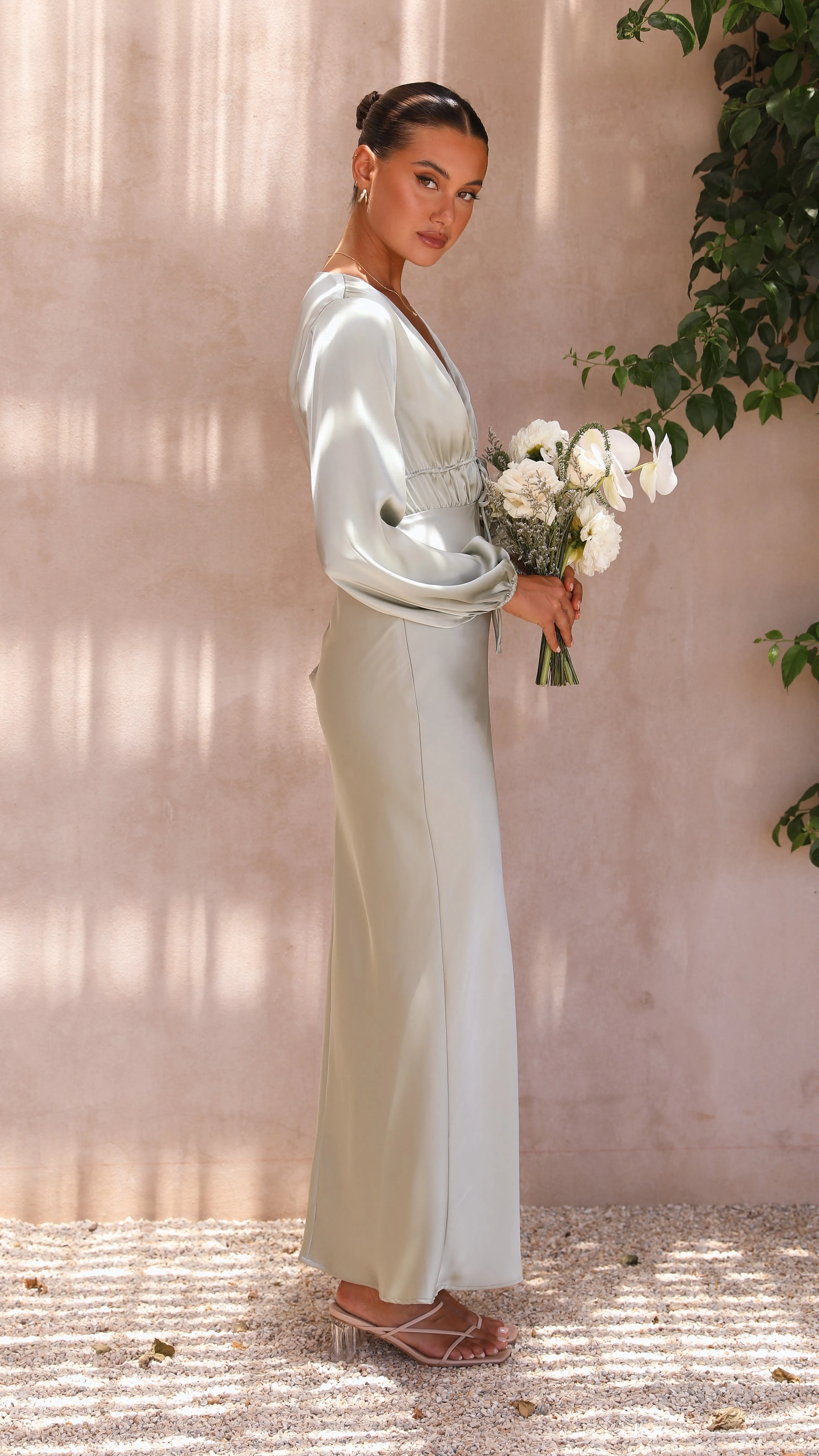 Amara Maxi Dress - Olive sold by Billy J product image thumbnail 4