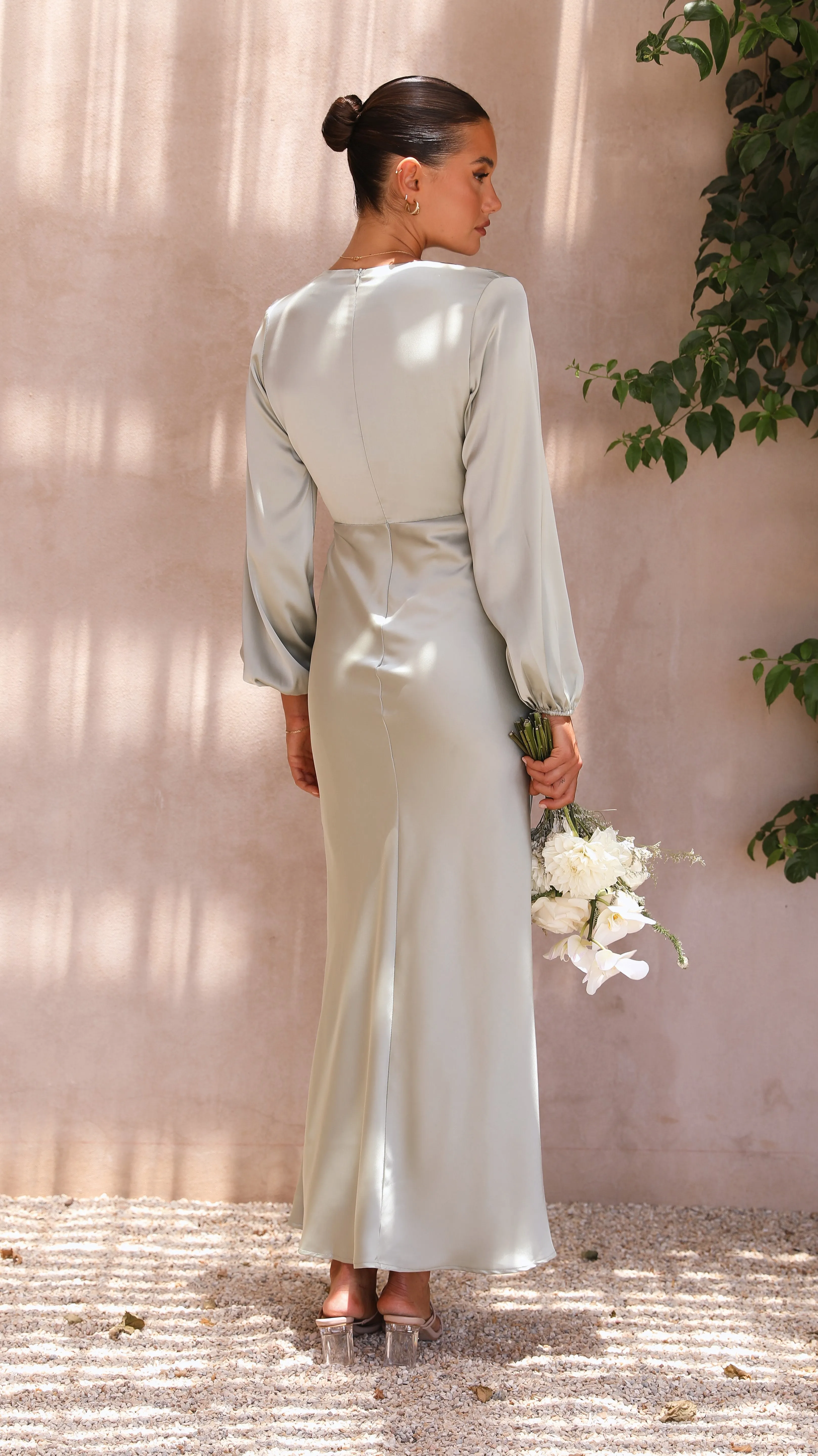 Amara Maxi Dress - Olive sold by Billy J product image thumbnail 5