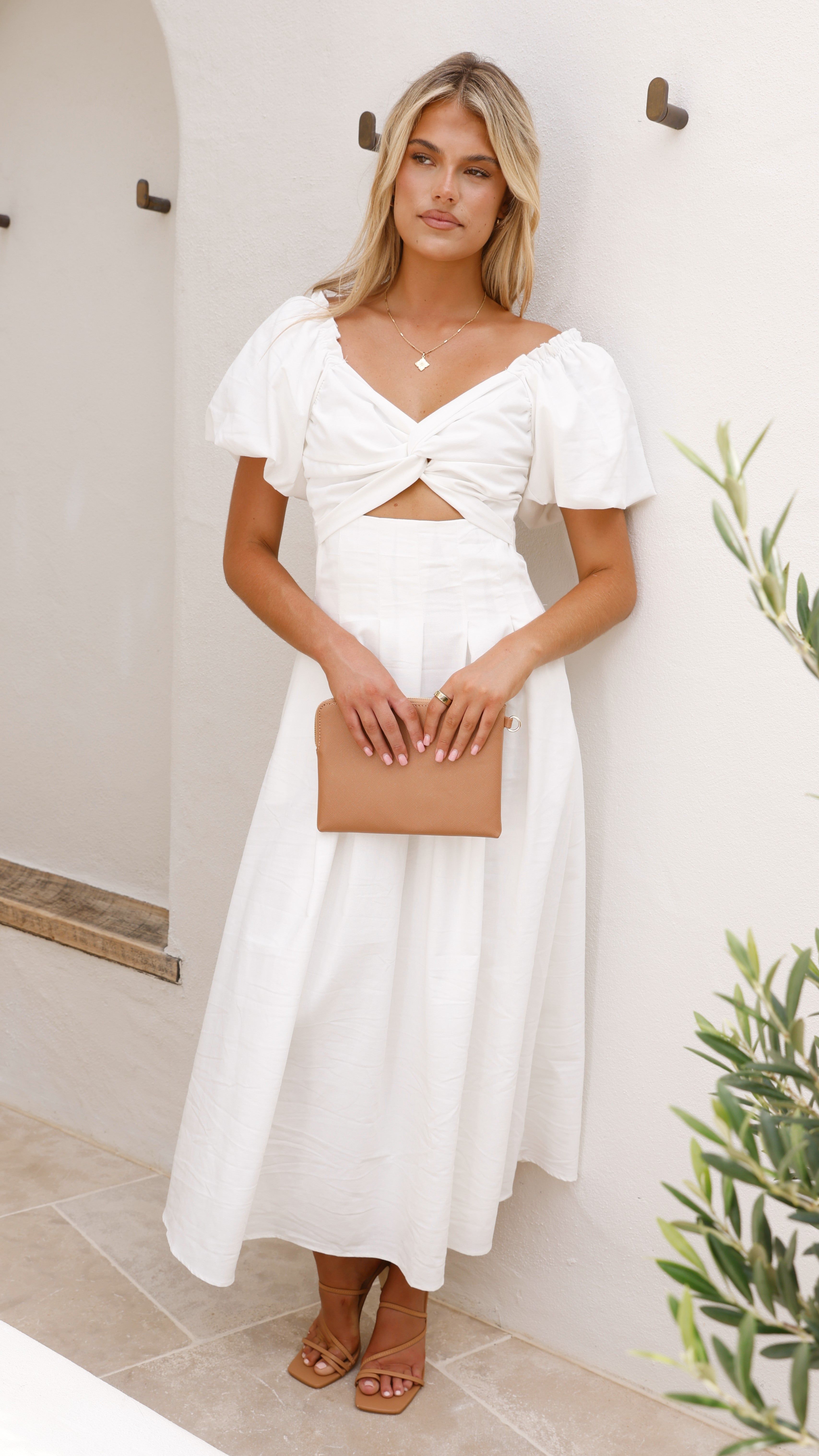 Christina Maxi Dress - White sold by Billy J product image thumbnail 5