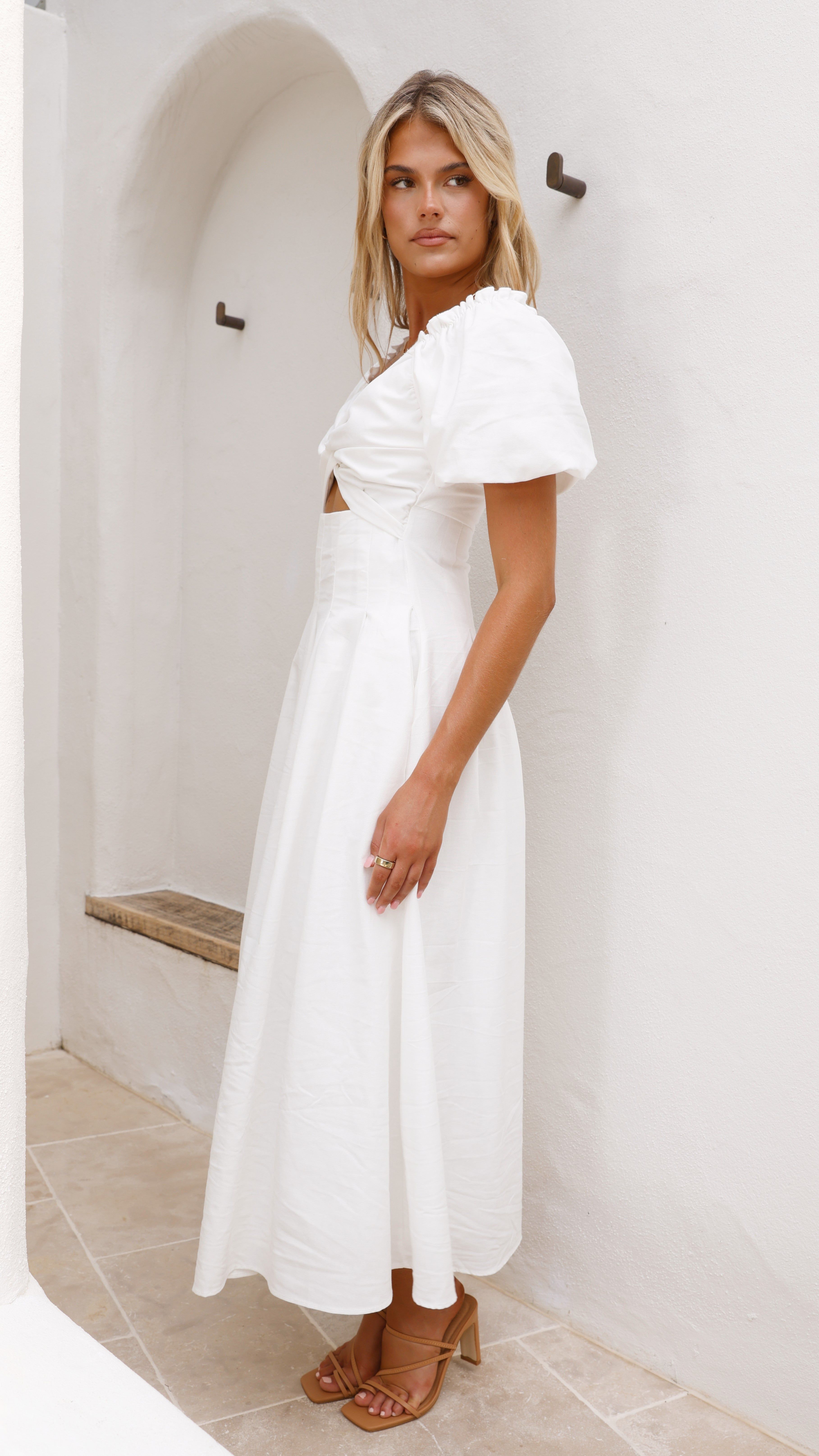 Christina Maxi Dress - White sold by Billy J product image thumbnail 3