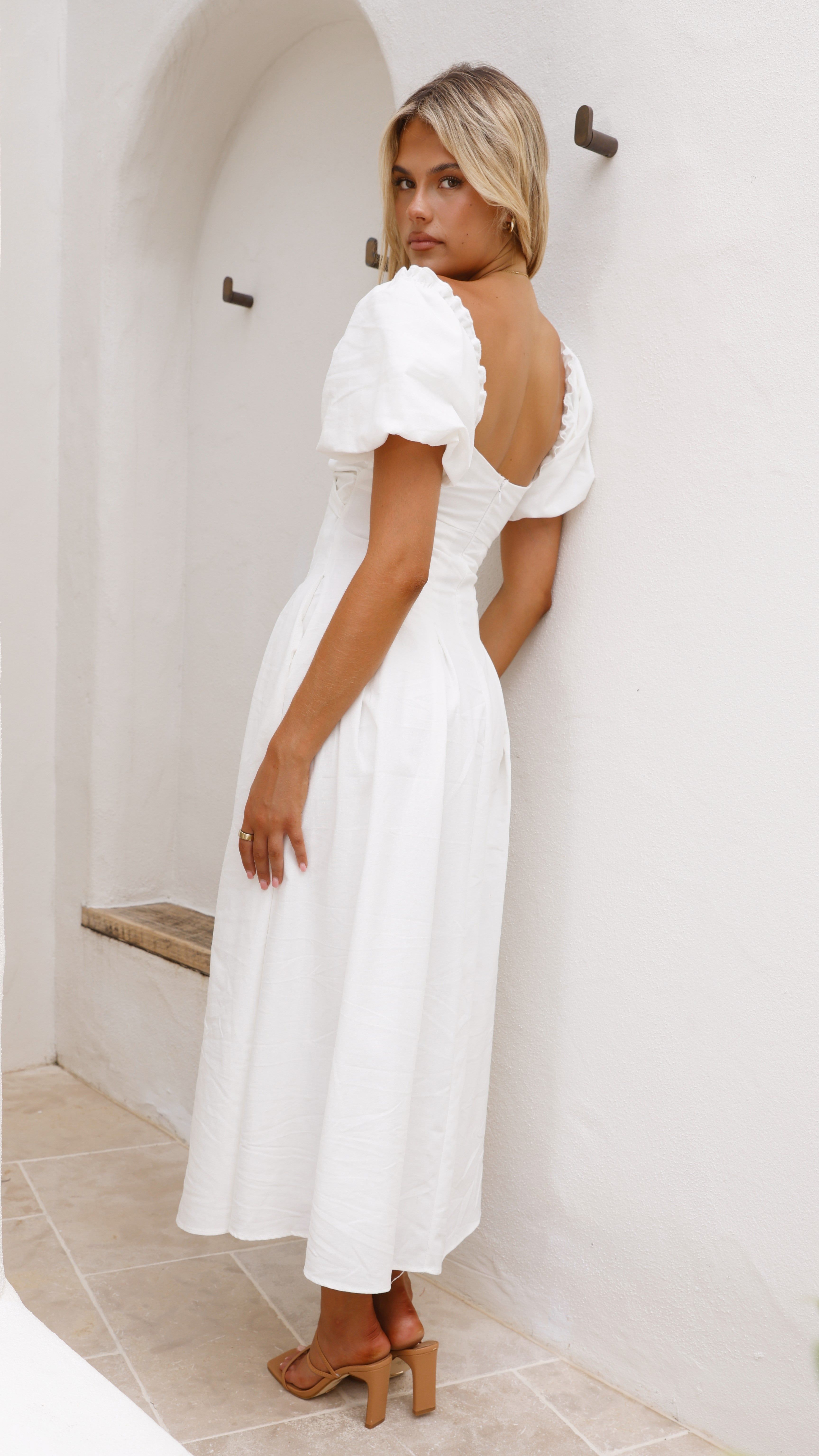 Christina Maxi Dress - White sold by Billy J product image thumbnail 2