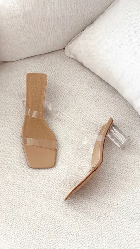 Aena Heel - Nude/Clear sold by Billy J