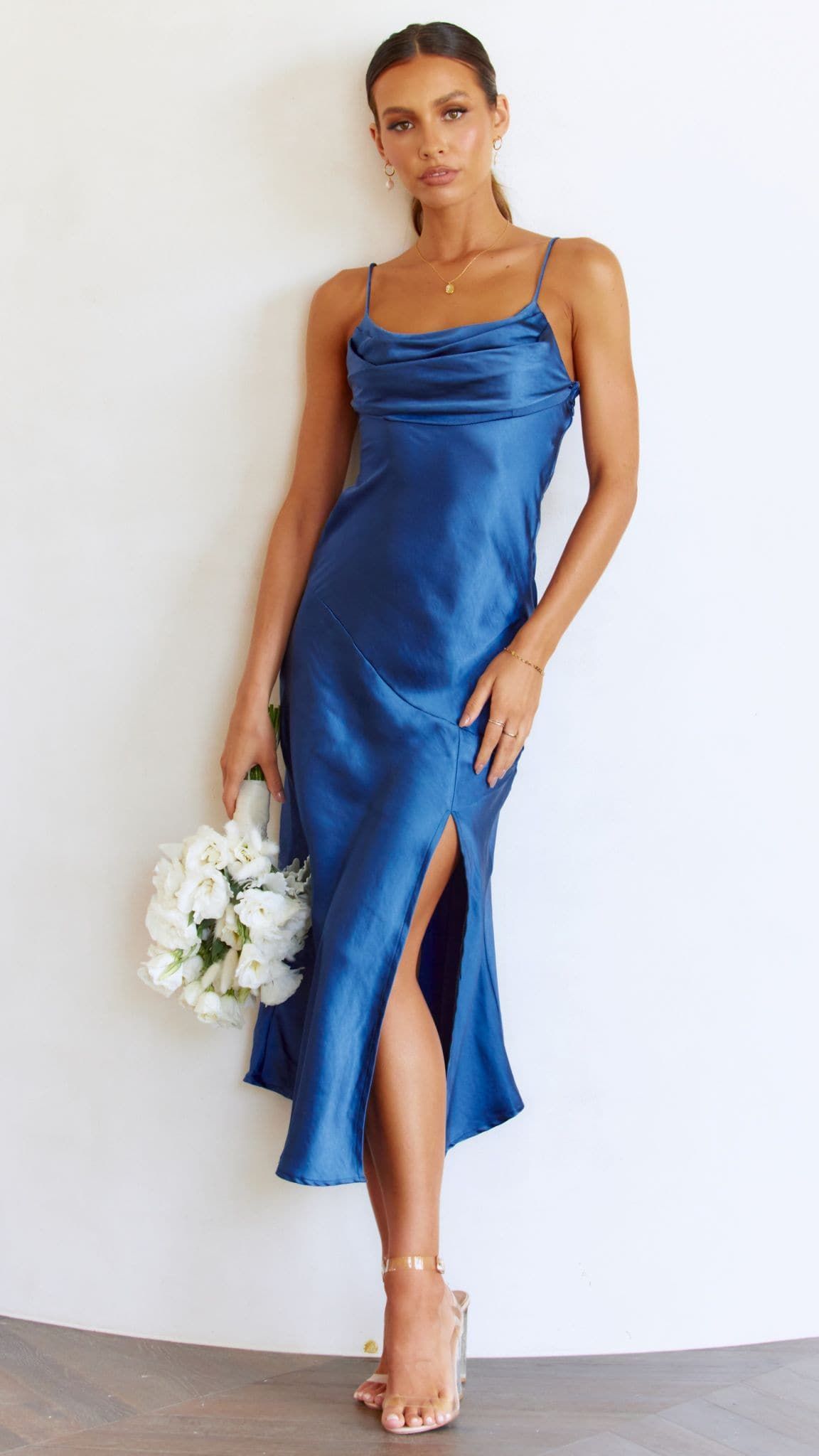 Celina Midi Dress - Navy sold by Billy J product image thumbnail 2