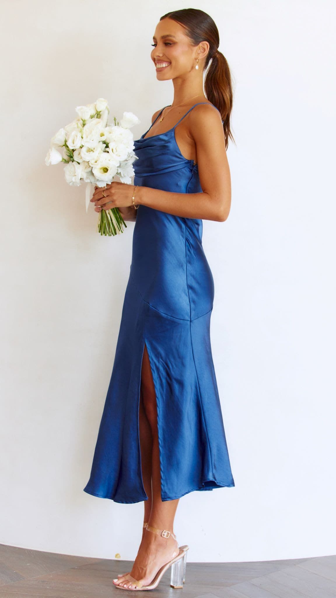 Celina Midi Dress - Navy sold by Billy J product image thumbnail 5