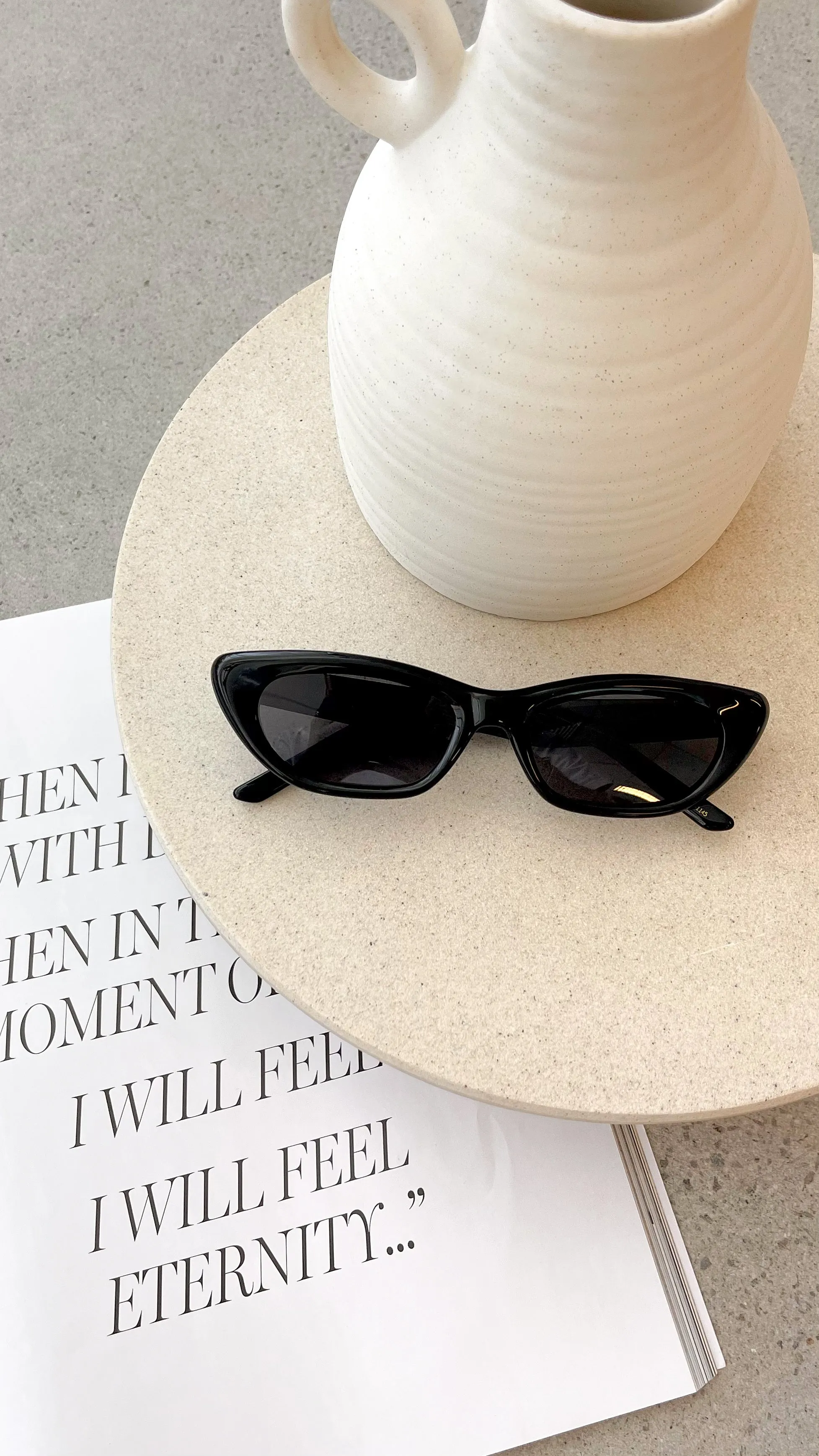 The Caroline Sunglasses - Black sold by Billy J