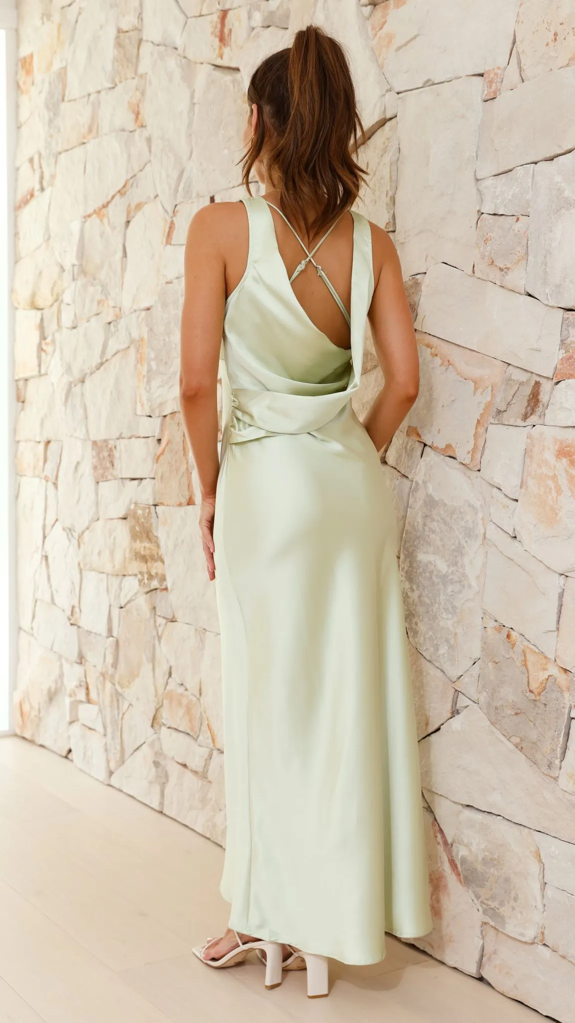 Vallisa Maxi Dress - Apple Green sold by Billy J product image thumbnail 2