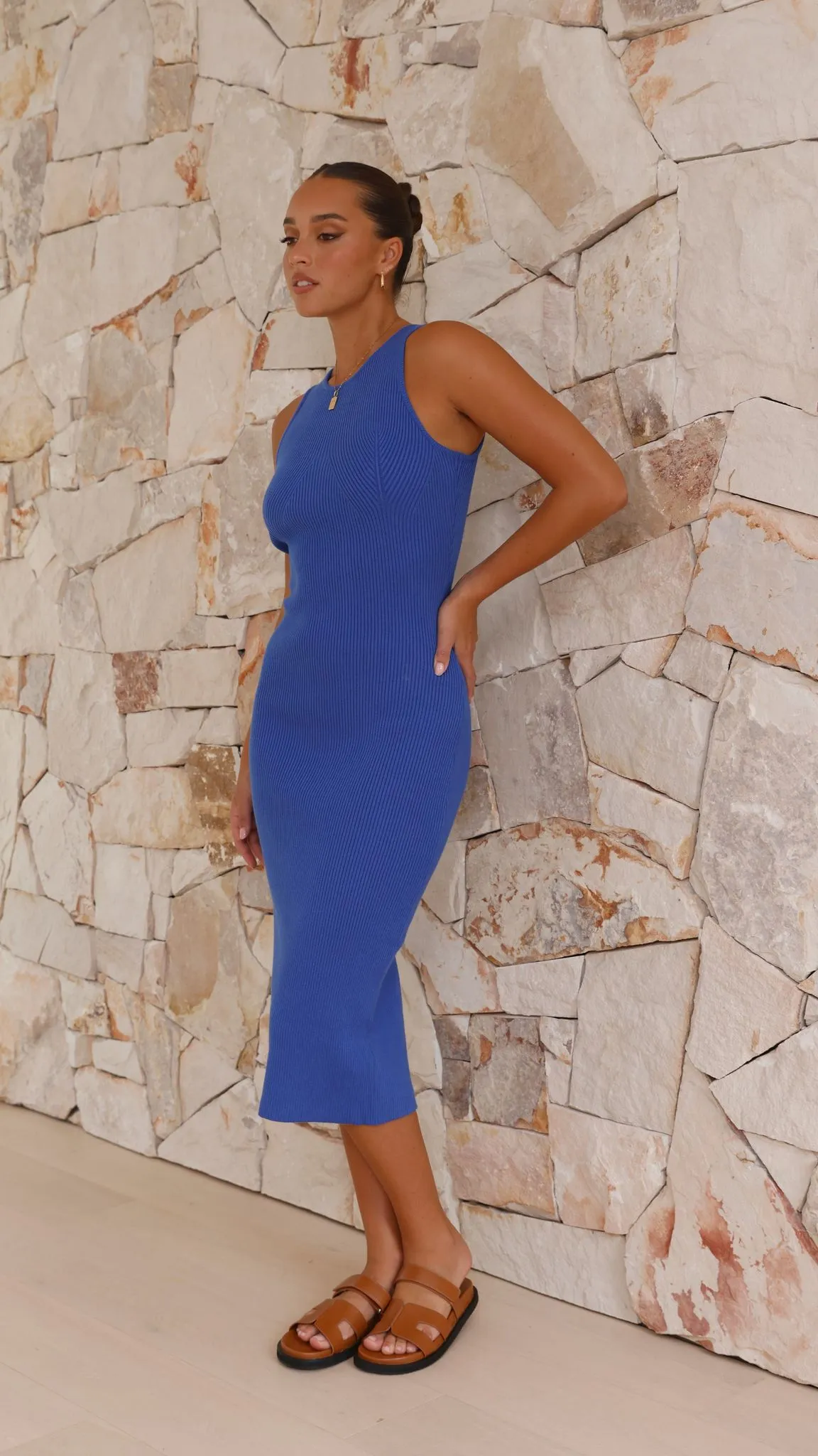 Fiona Knit Dress - Blue sold by Billy J product image thumbnail 4