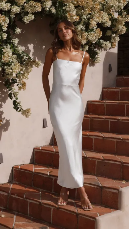 Keira Maxi Dress - Pearl sold by Billy J