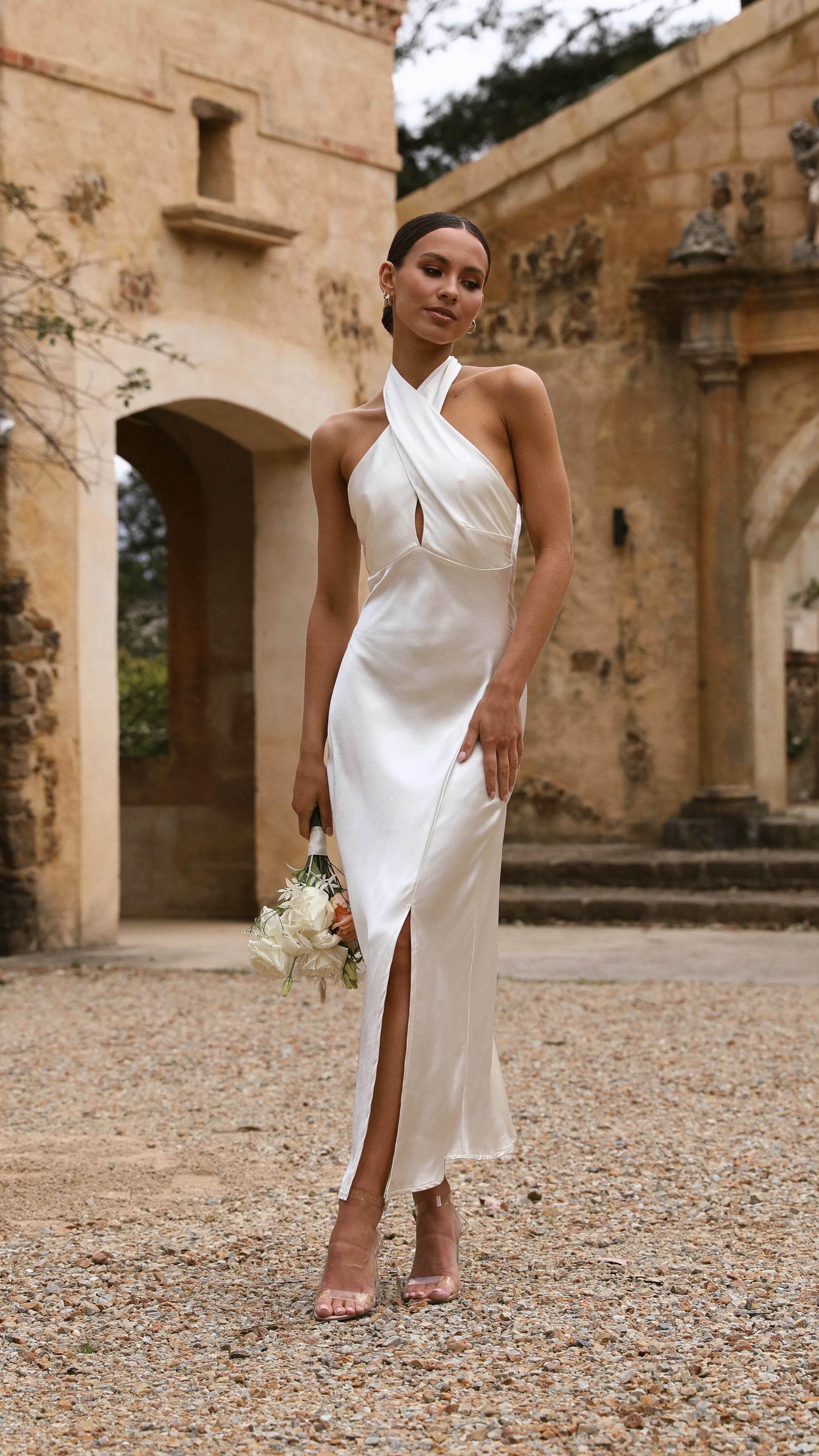 Athena Midi Dress - Champagne sold by Billy J product image thumbnail 2