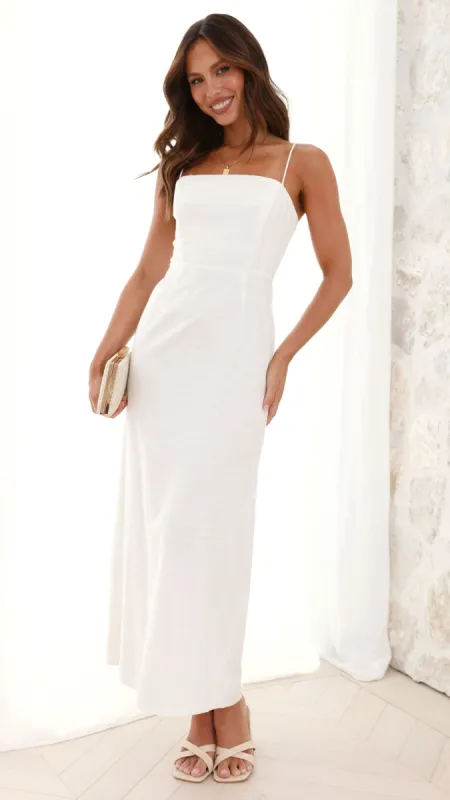 Valterra Maxi Dress - White sold by Billy J