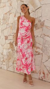 Rosalina Maxi Dress - Pink Floral sold by Billy J