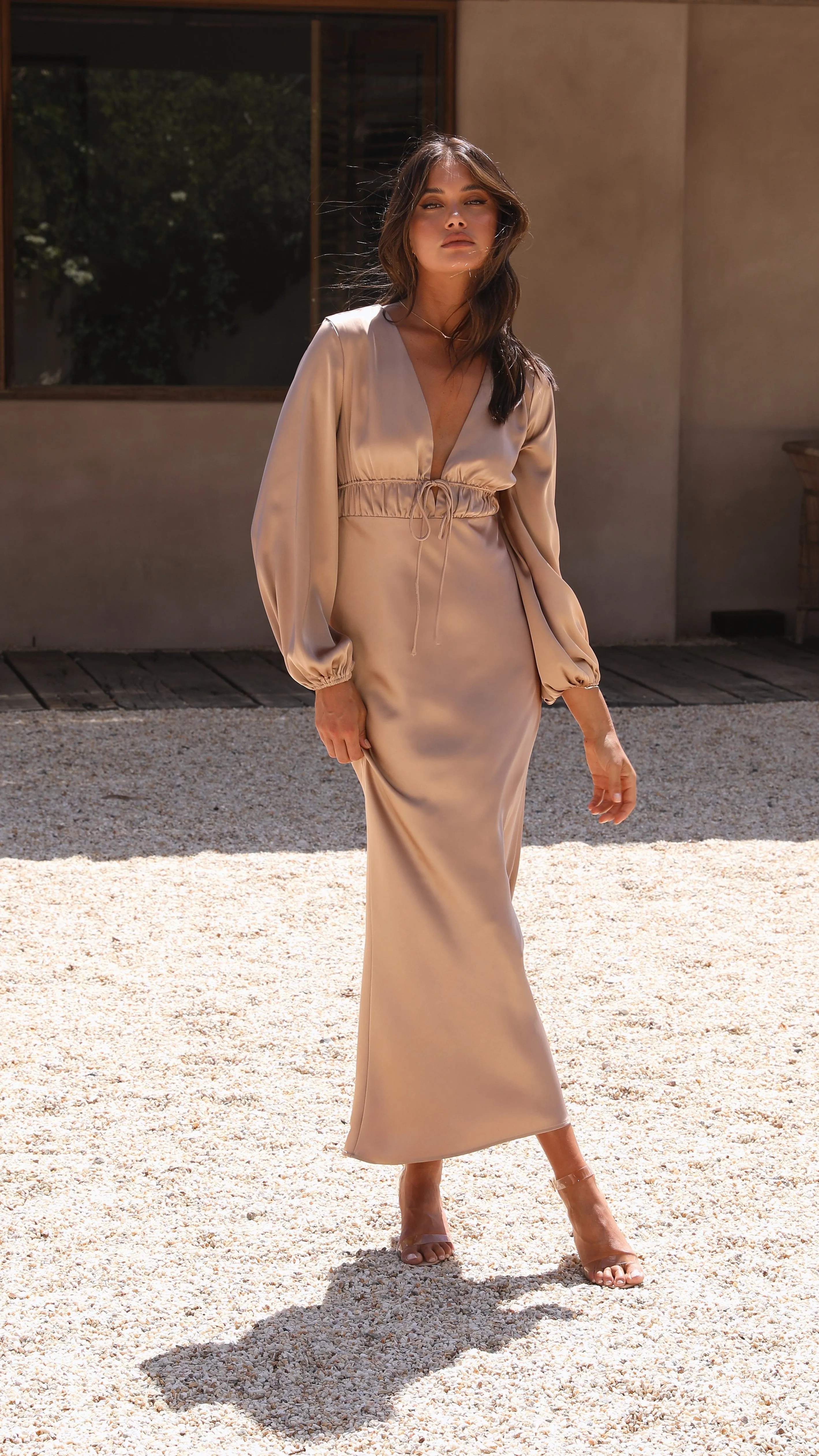 Amara Maxi Dress - Latte sold by Billy J product image thumbnail 2