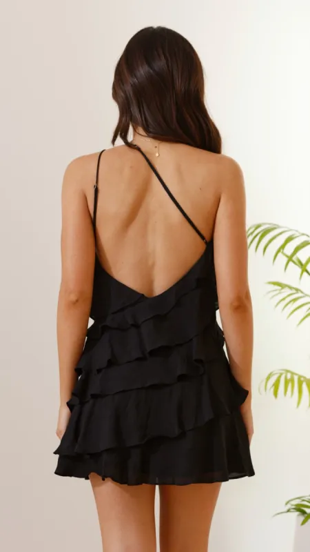 Cassidi Mini Dress - Black | Parallel