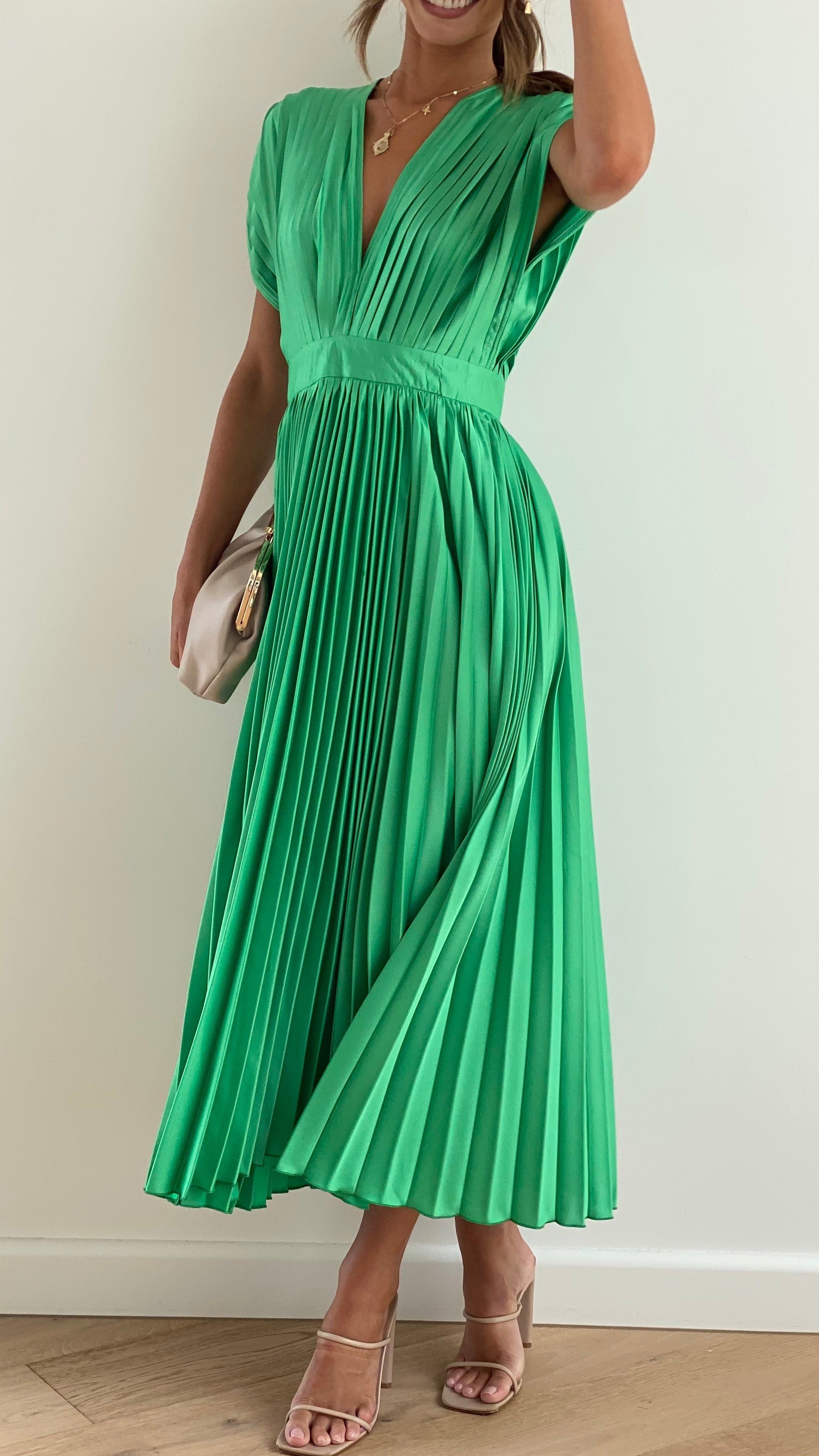 Gina Maxi Dress - Green sold by Billy J product image thumbnail 2