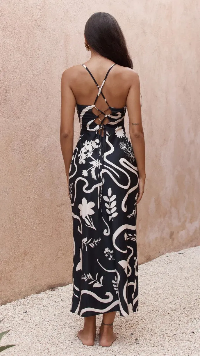 Leo Slip Dress - Black / Sand sold by Billy J product image thumbnail 2