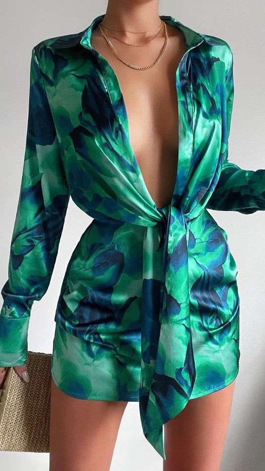 Ruby Calista Dress - Green Floral sold by Billy J product image thumbnail 2