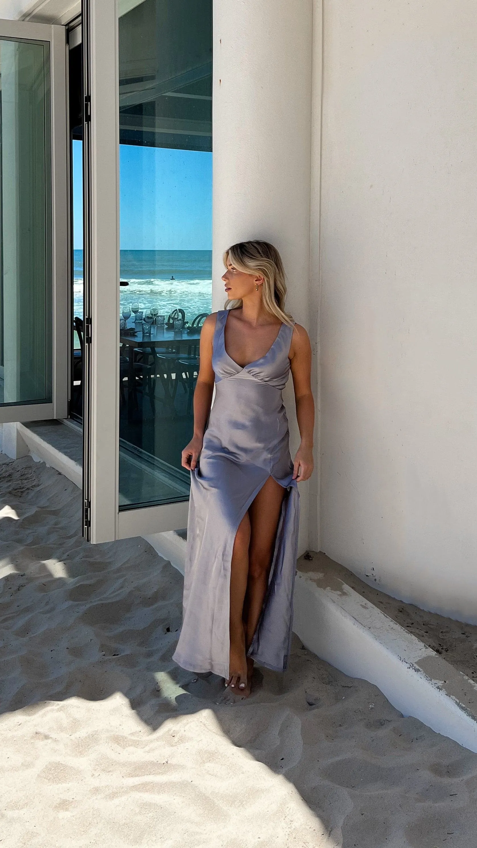 Taylor Maxi Dress - Steel Blue sold by Billy J product image thumbnail 4