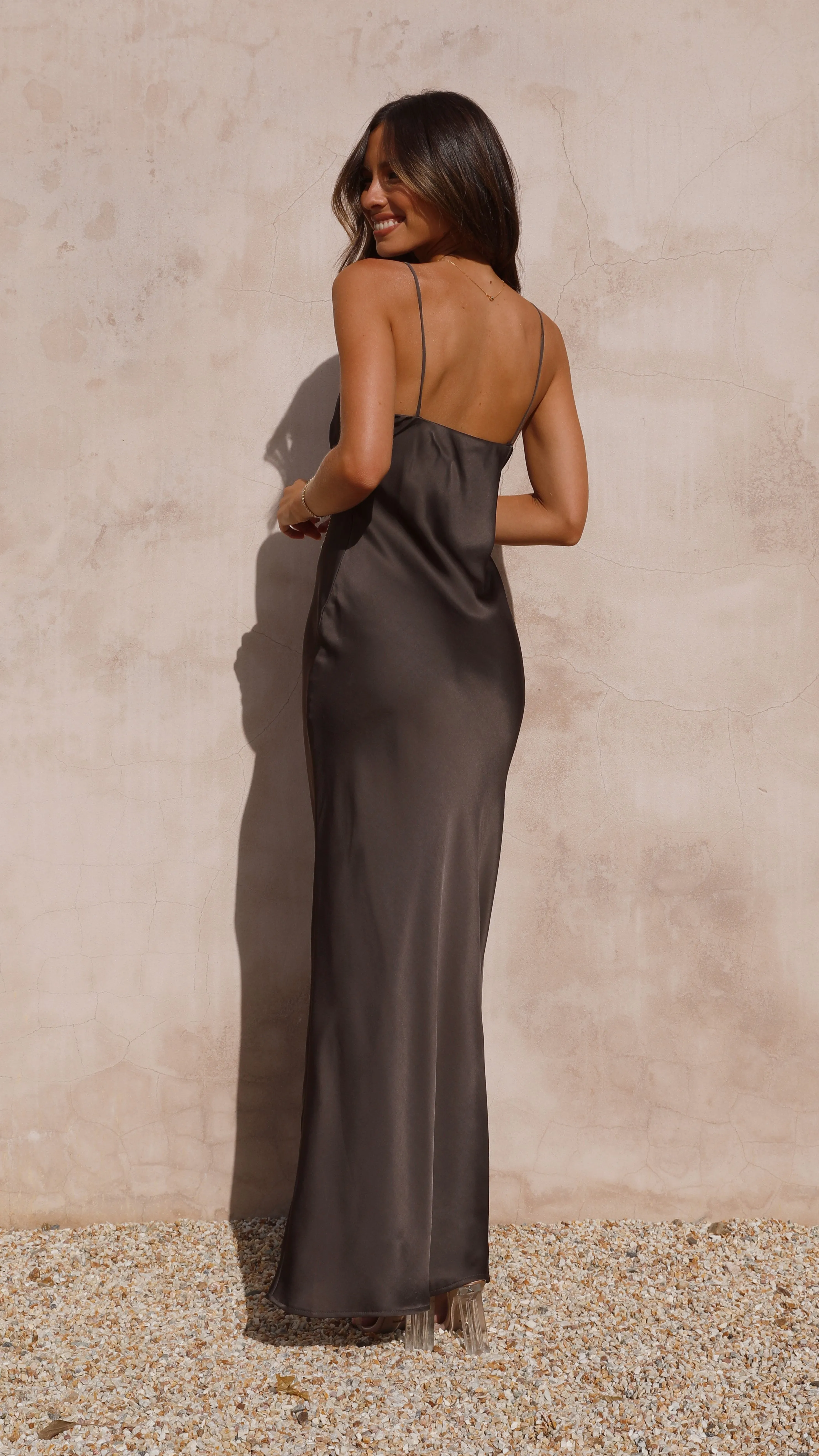 Ziah Maxi Dress - Espresso sold by Billy J product image thumbnail 3