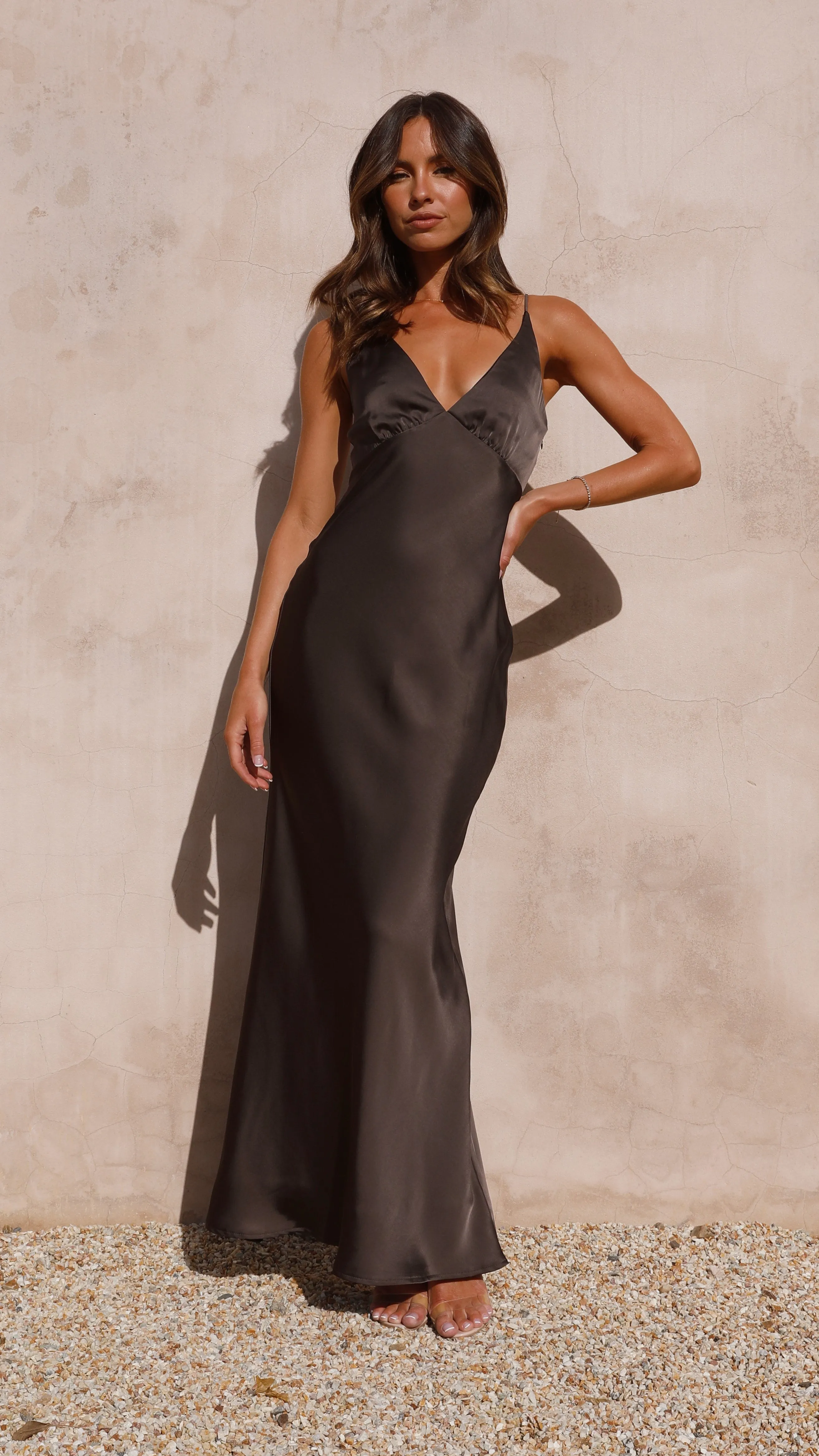 Ziah Maxi Dress - Espresso sold by Billy J