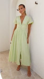 Faiz Maxi Dress - Lime sold by Billy J
