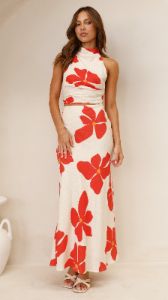 Kendall Top - Hibiscus sold by Billy J