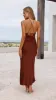 Chiara Maxi Dress - Brown sold by Billy J