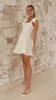 Balta Mini Dress - Oat / White sold by Billy J