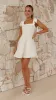 Balta Mini Dress - Oat / White sold by Billy J