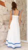 Daleyza Maxi Dress - White / Blue sold by Billy J