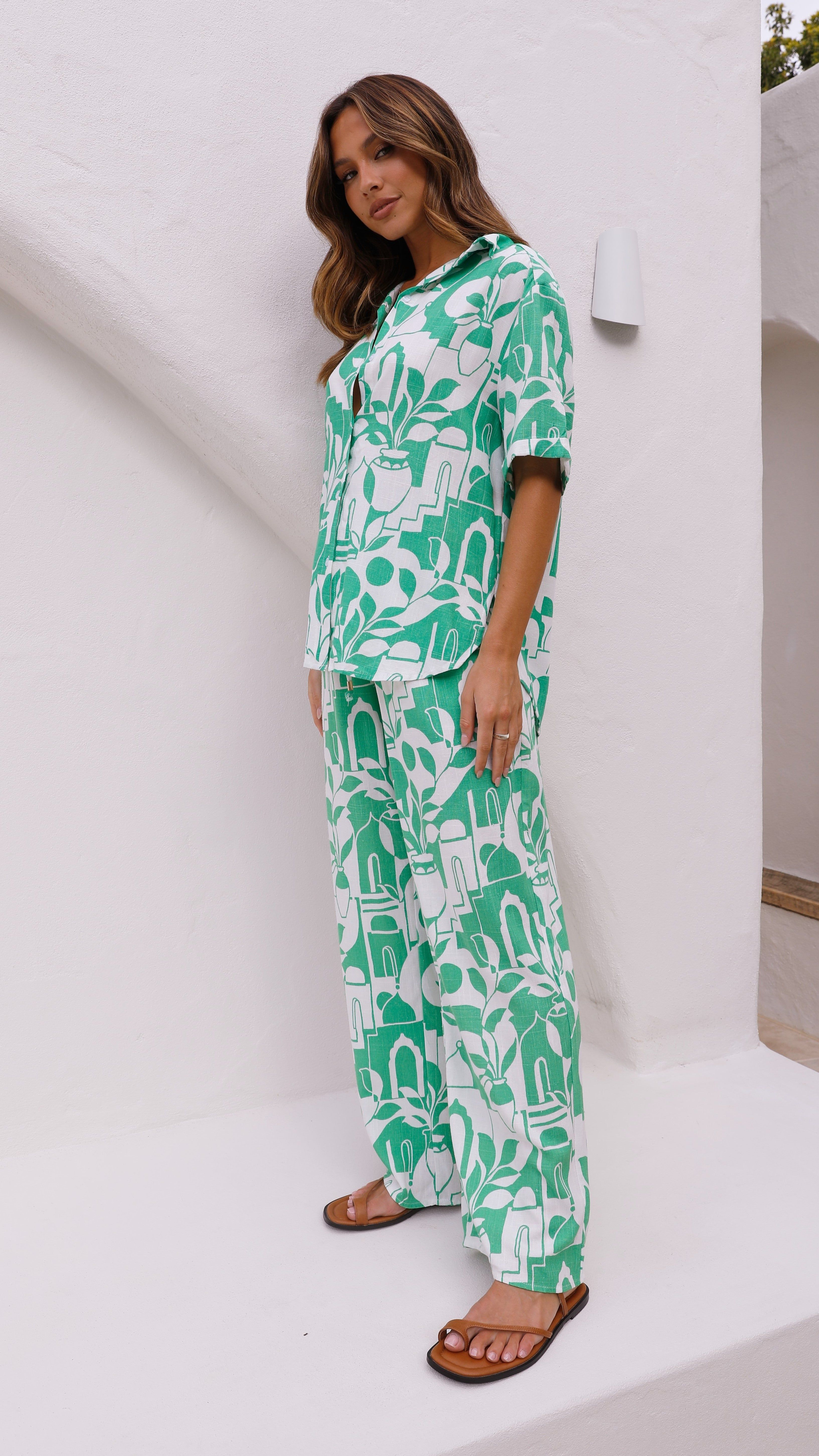 Tereza Button Up Shirt - Azore Print sold by Billy J product image thumbnail 3