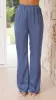 Imogen Button Pants - Steel Blue sold by Billy J