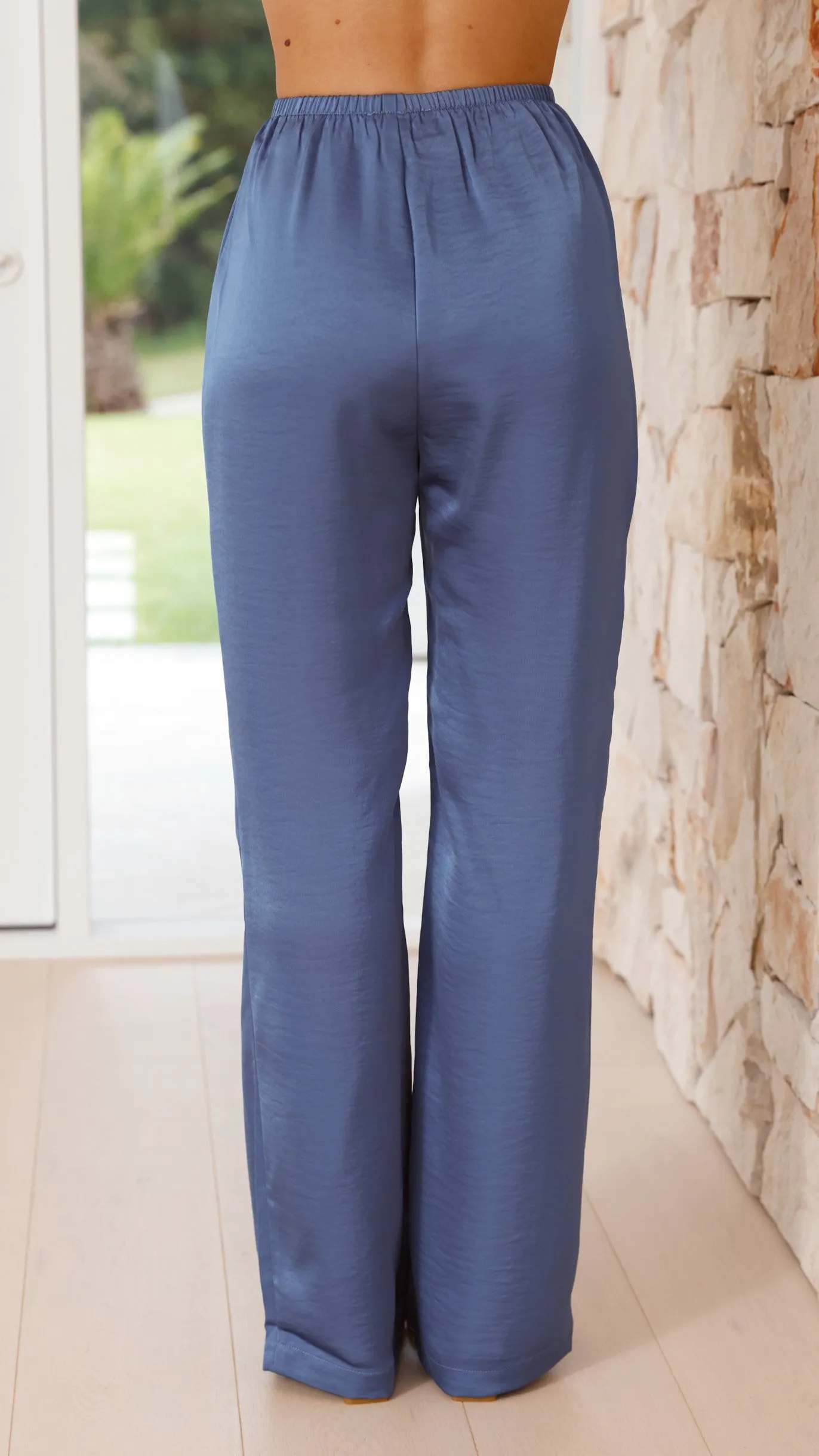 Imogen Button Pants - Steel Blue sold by Billy J product image thumbnail 3