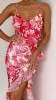 Debbie Midi Dress - Pink/Red Floral sold by Billy J