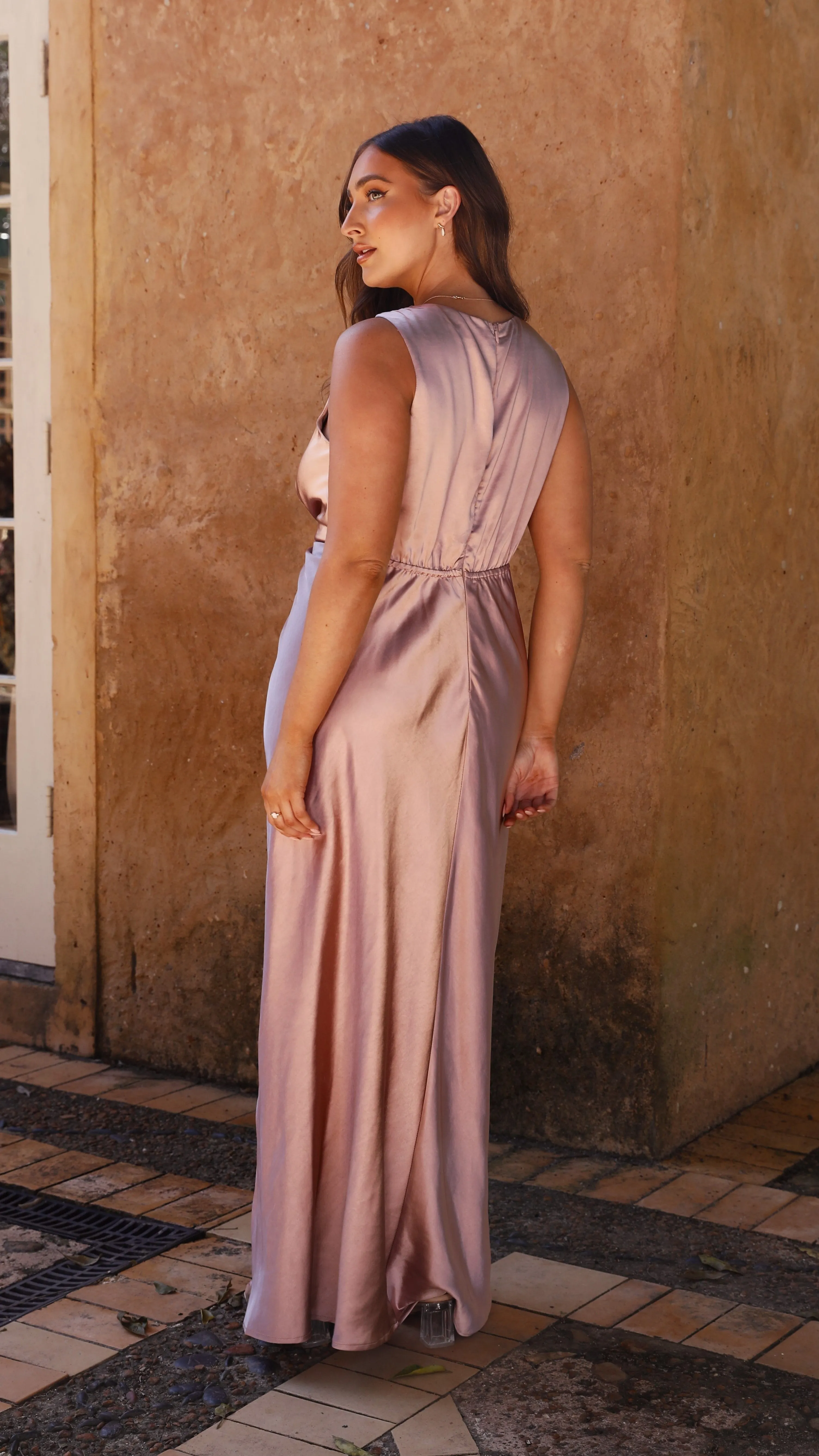 Lucia Maxi Dress - Dusty Pink sold by Billy J product image thumbnail 4
