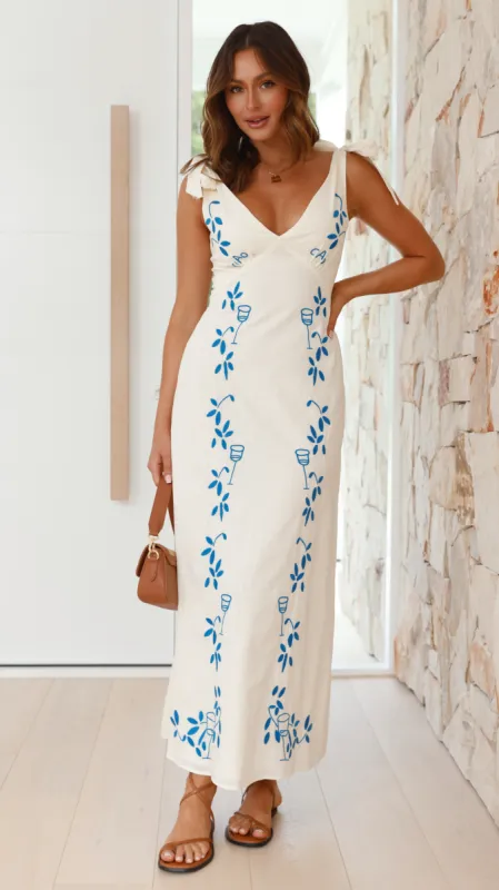 Abiba Maxi Dress - Blue Ciao sold by Billy J