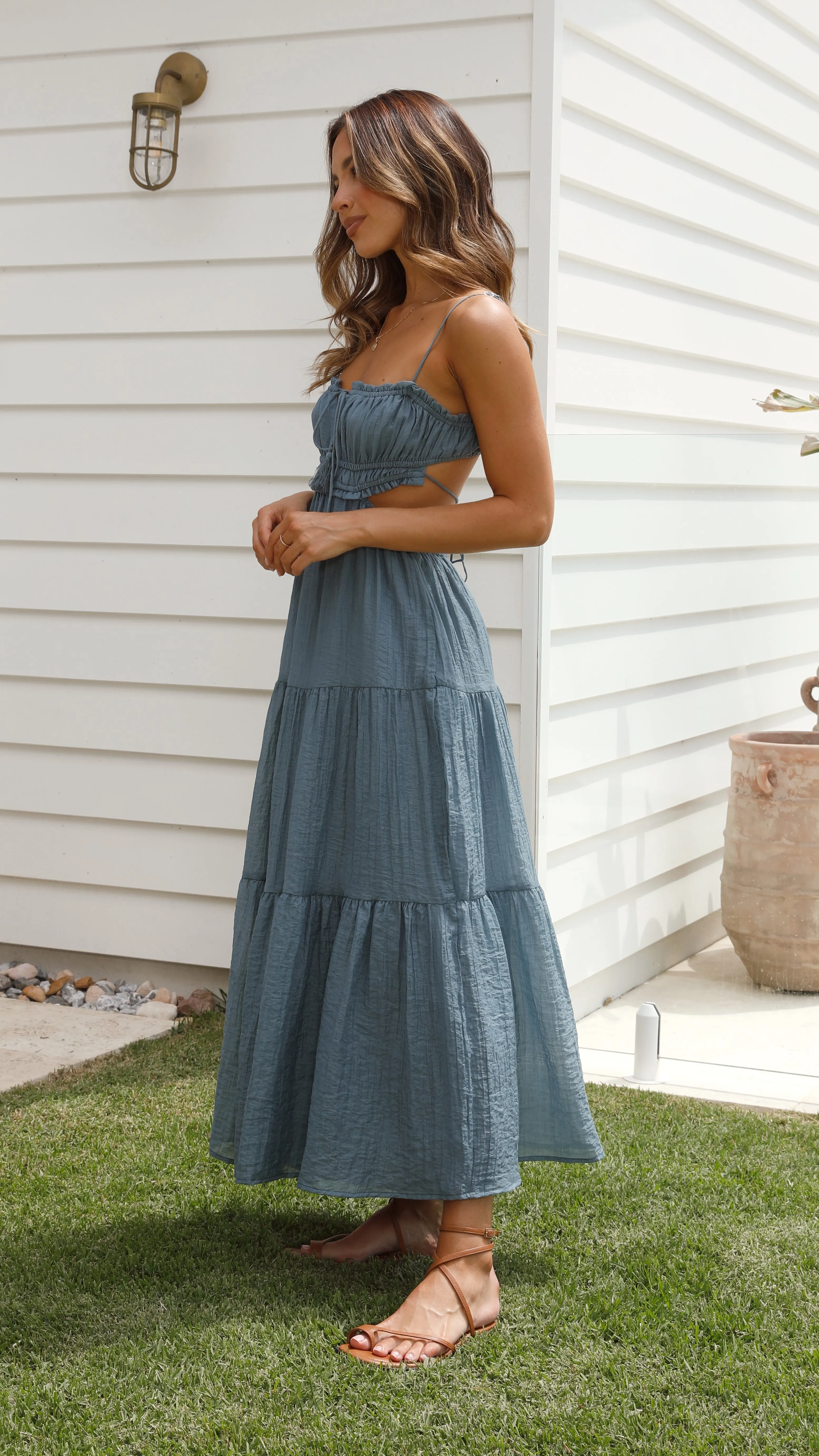 Vella Midi Dress - Steel Blue sold by Billy J product image thumbnail 3