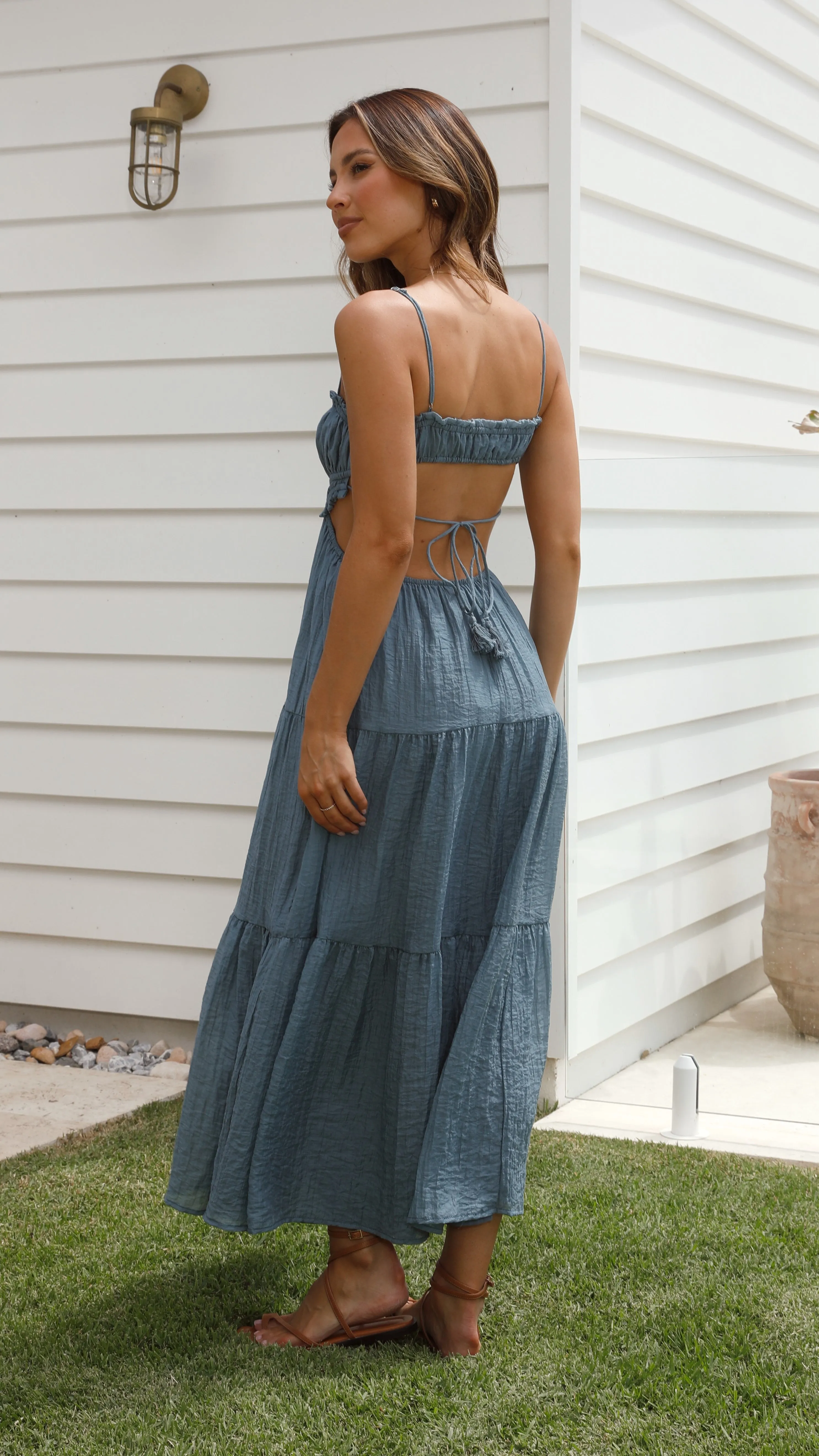 Vella Midi Dress - Steel Blue sold by Billy J product image thumbnail 2