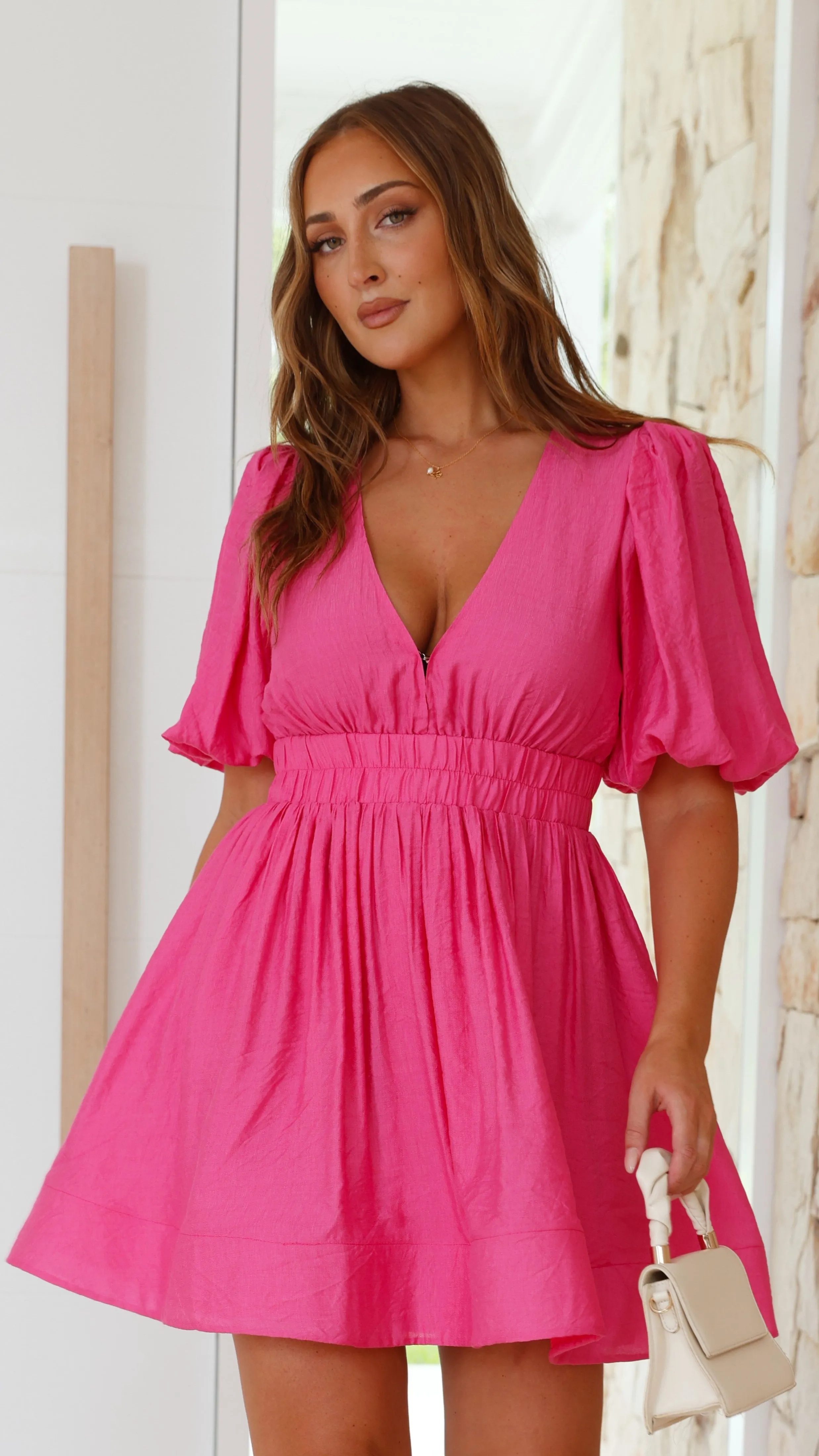 Erin Mini Dress - Pink sold by Billy J product image thumbnail 2