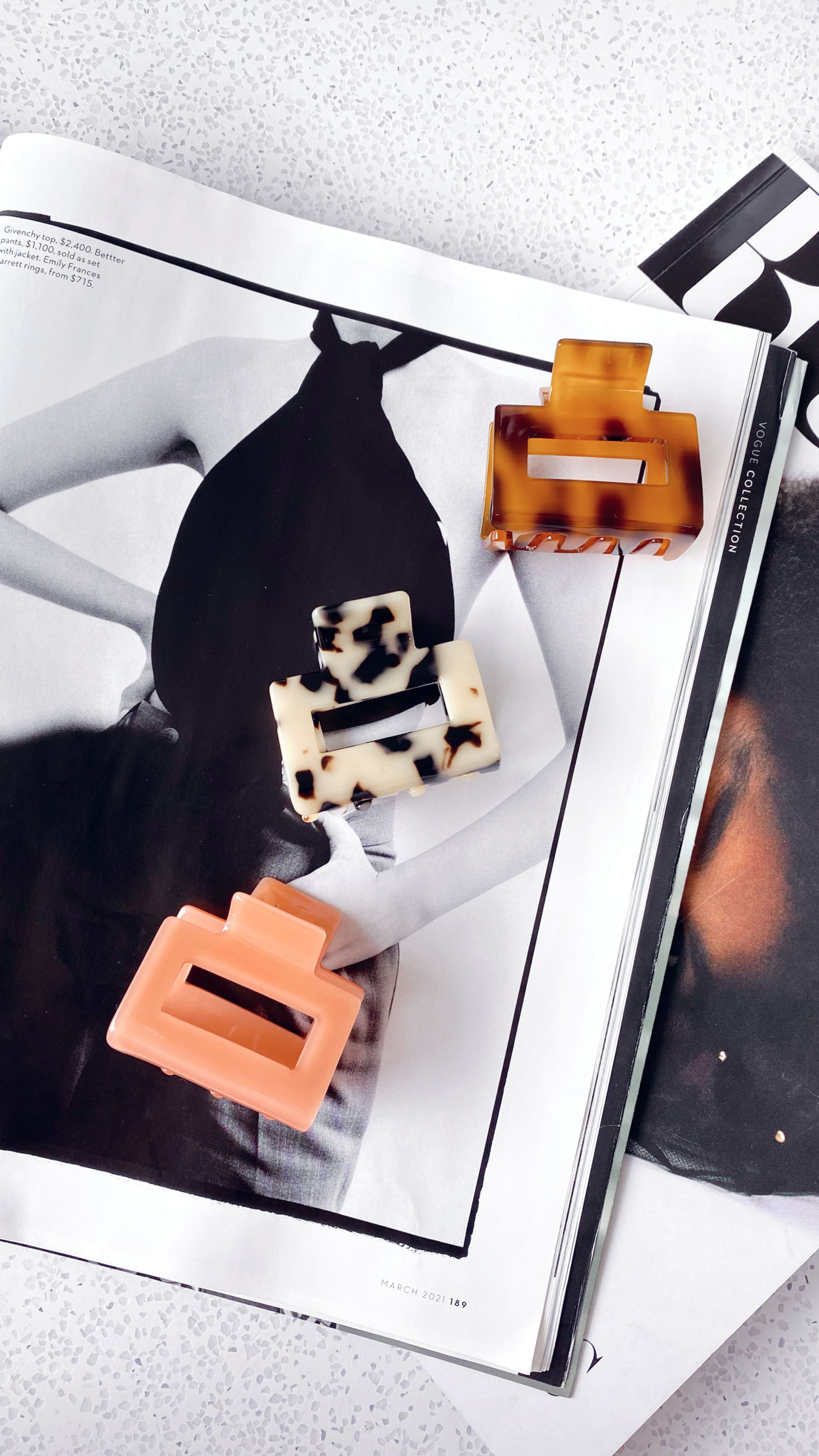 Anabelle Claw Clip - Light Tort sold by Billy J product image thumbnail 4