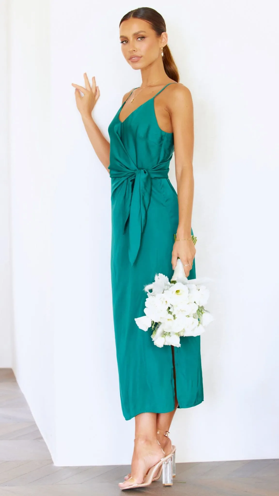 Kensington Dress - Emerald sold by Billy J product image thumbnail 5