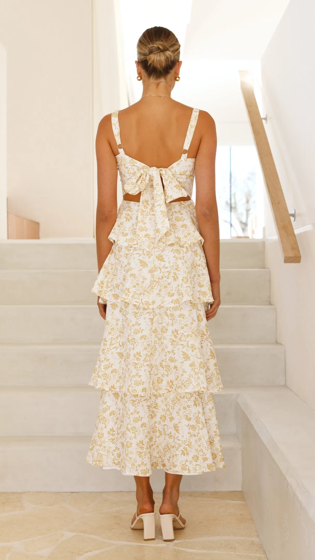 Page Maxi Dress - Yellow Floral sold by Billy J product image thumbnail 2