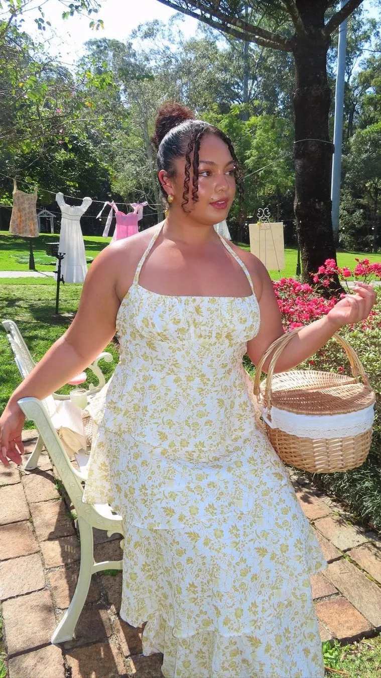 Page Maxi Dress - Yellow Floral sold by Billy J product image thumbnail 3