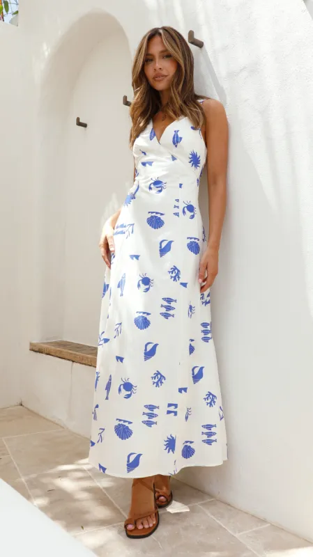Jacinda Midi Dress - Summer Sea sold by Billy J