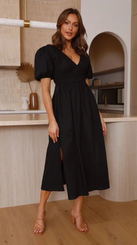 Fiore Maxi Dress - Black sold by Billy J