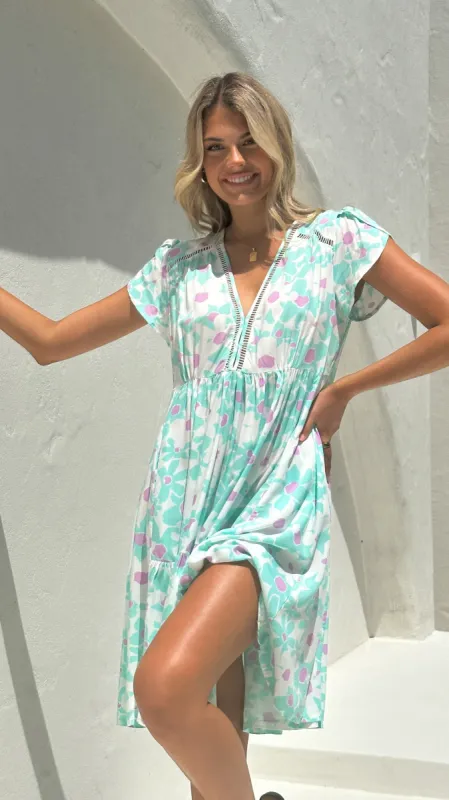 Reese Dress - Alabama Print sold by Billy J