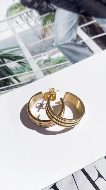 Kahlia Hoops - Gold sold by Billy J